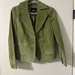 Mossimo Supply Co. Olive Green Suede Jacket